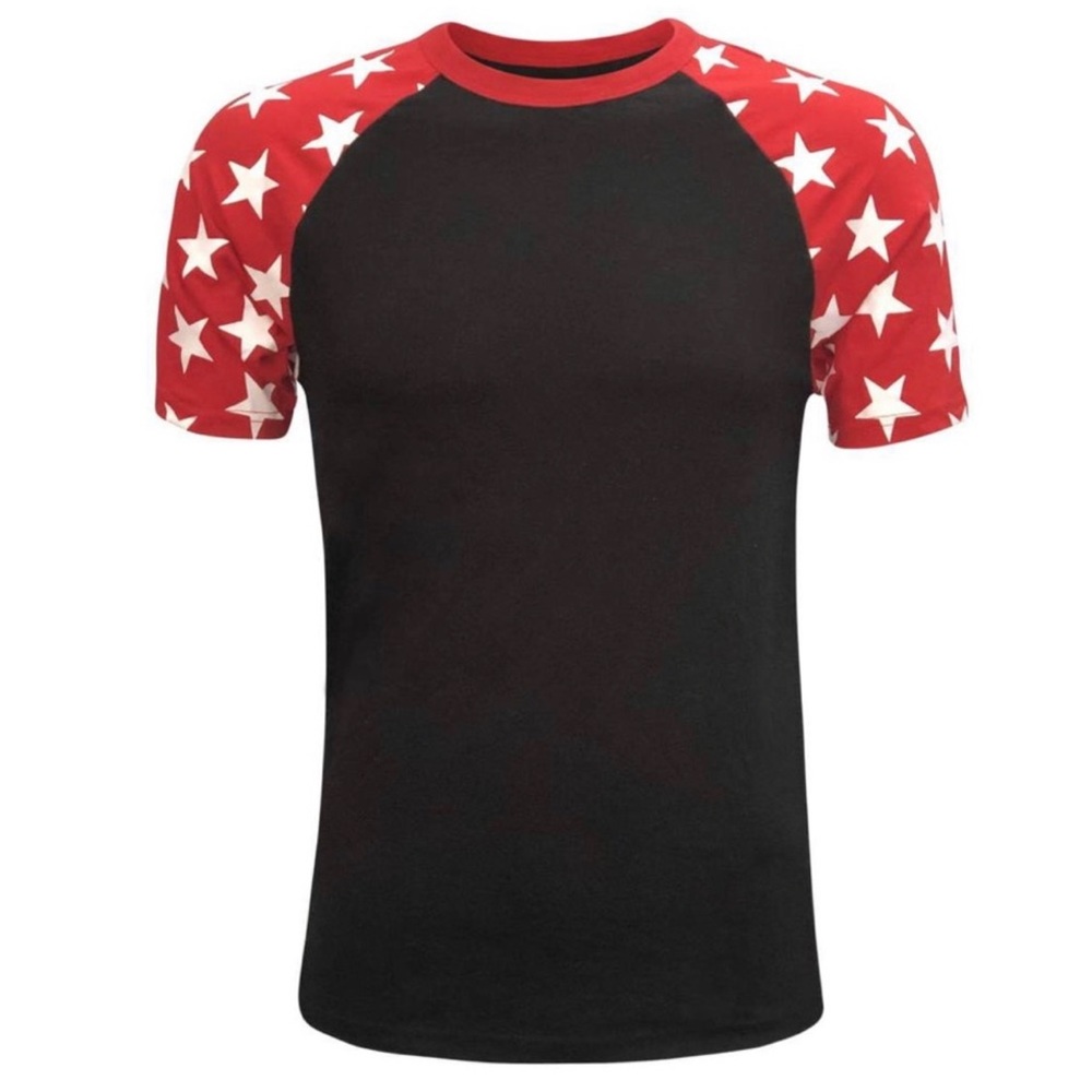 NEW! Stars Raglan Unisex Top (Small)